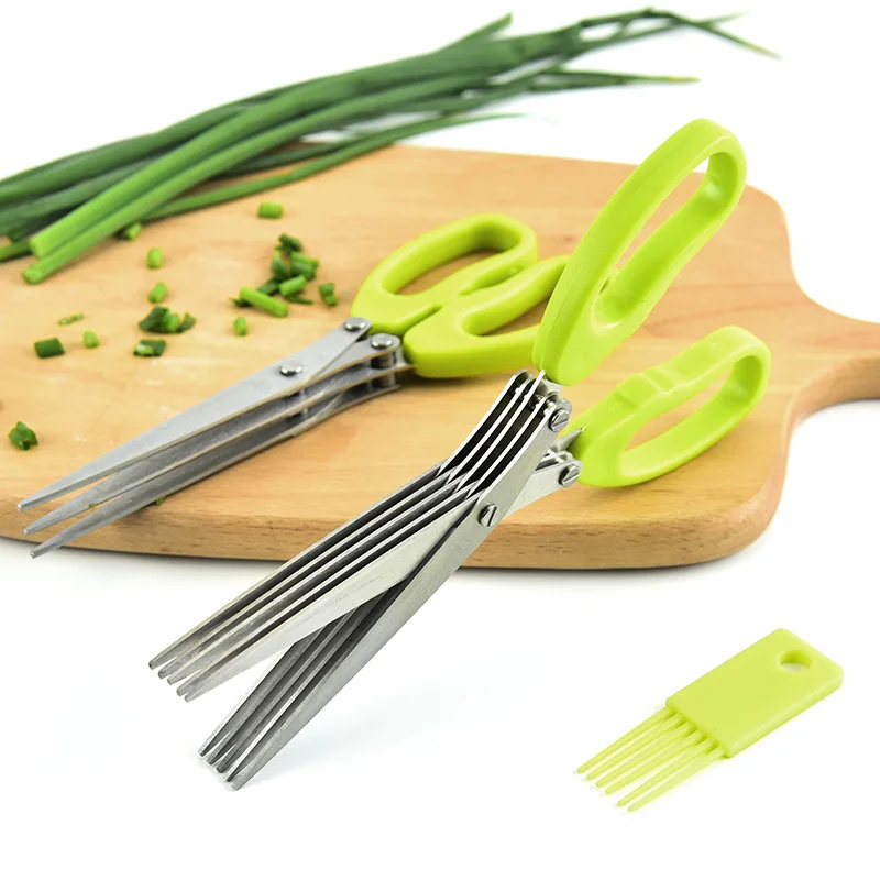 Kitchen Gadgets Green - Kitchen multifunctional stainless steel three-layer/five-layer green