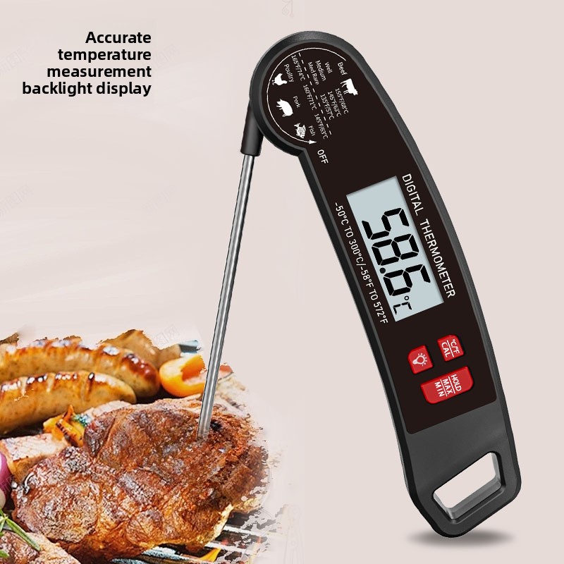 Meat Thermometer - Food Thermometer, Meat barbecue Folding Water