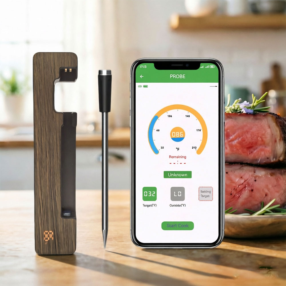 Meat Thermometer - Wireless Meat Thermometer With App Control
