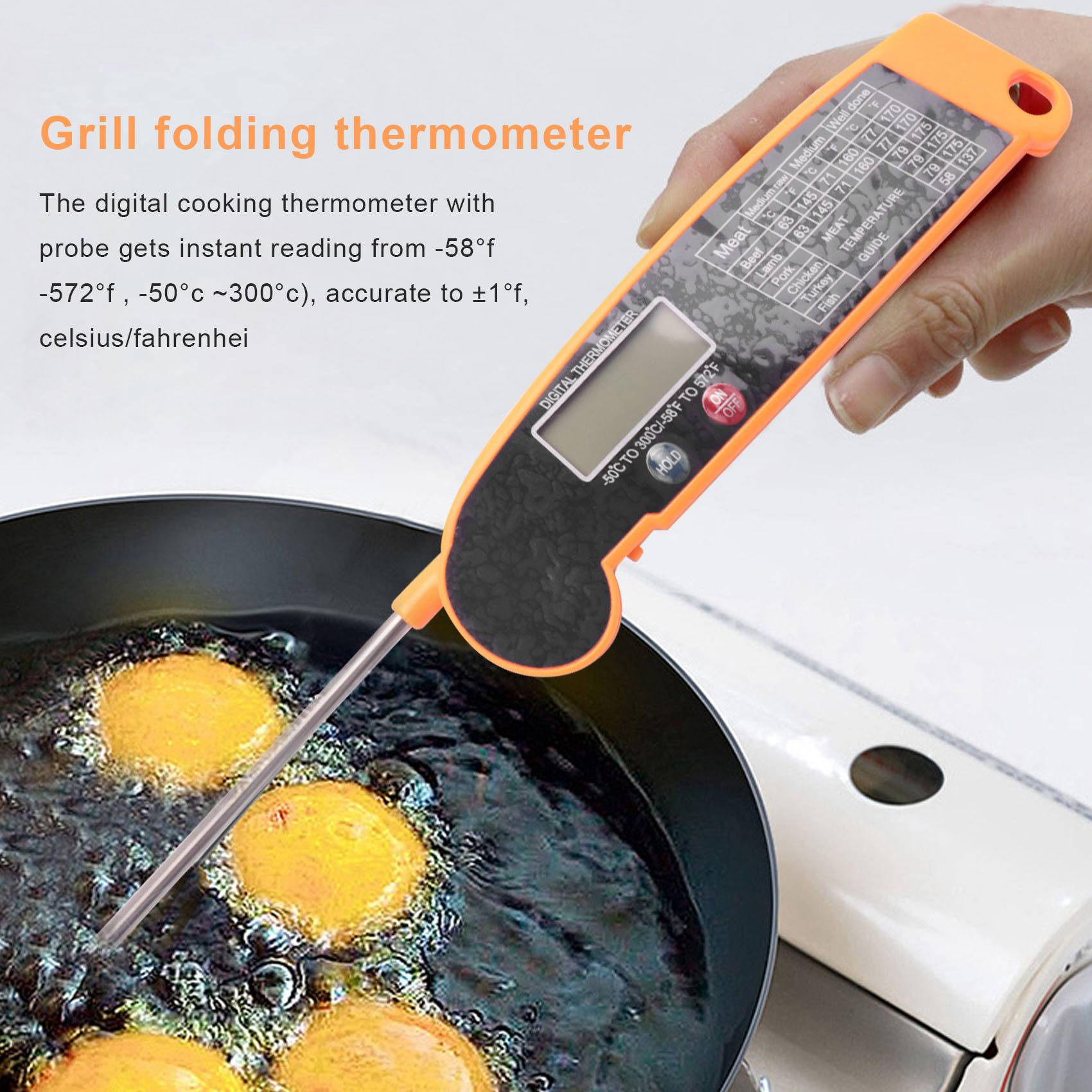 ABMI-Digital Instant Read Meat - Meat Thermometer 评论和价格