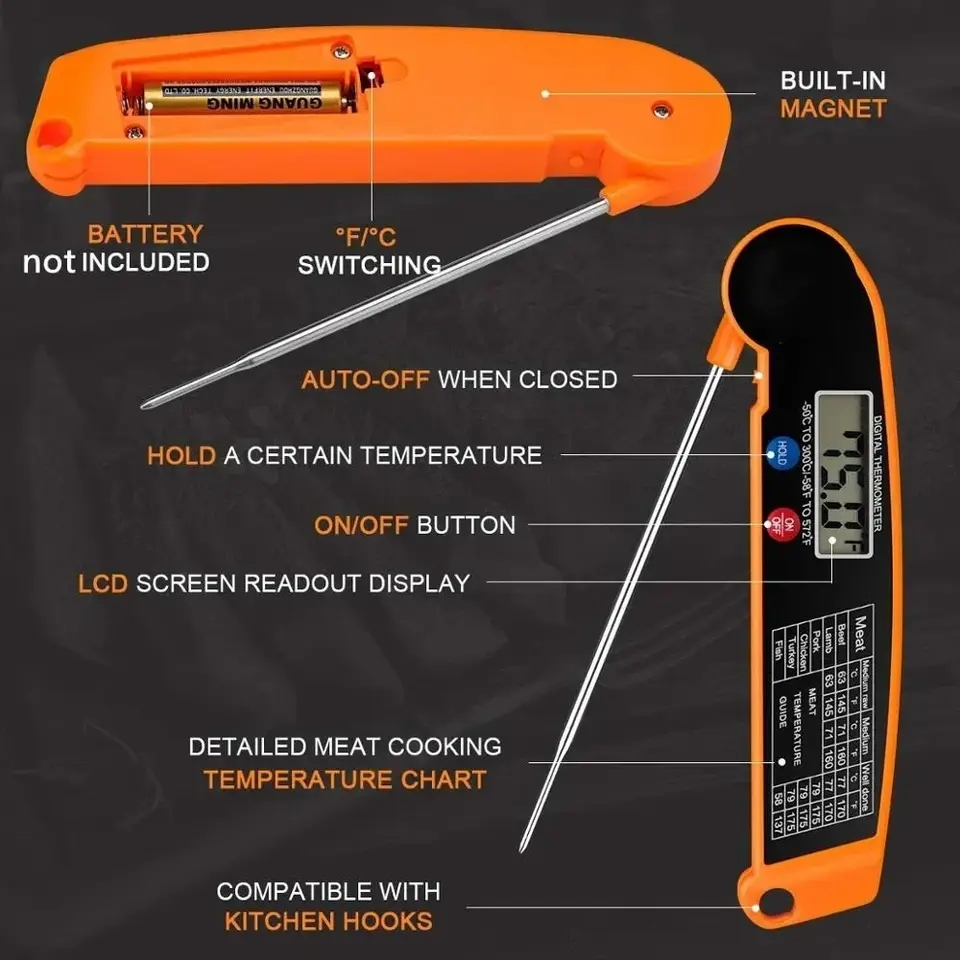 Hot Sale Digital Kitchen Food  - Meat Thermometer 评论和价格