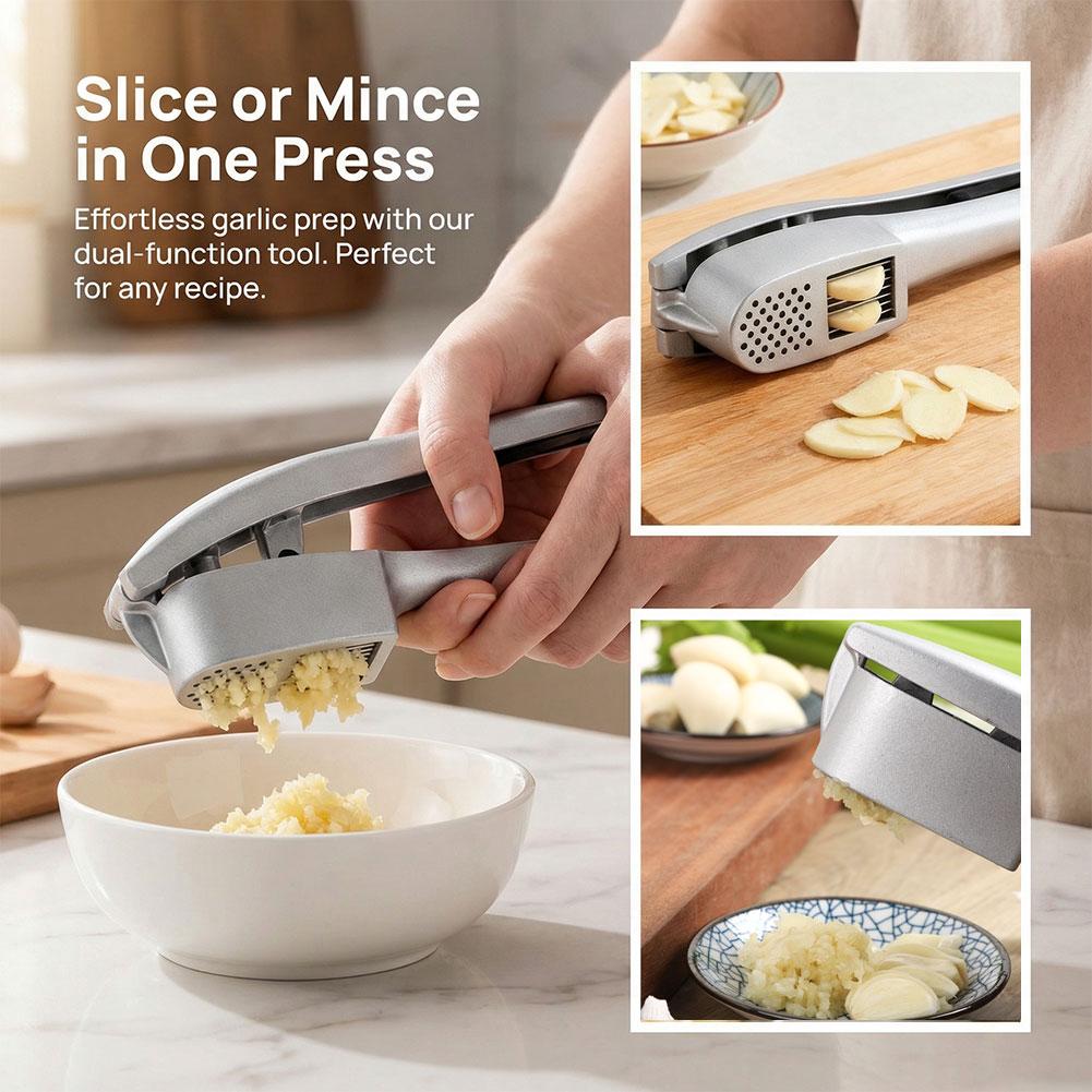 2-in-1 Garlic Press Crusher an - Kitchen Gadgets Peeler 评论和价格