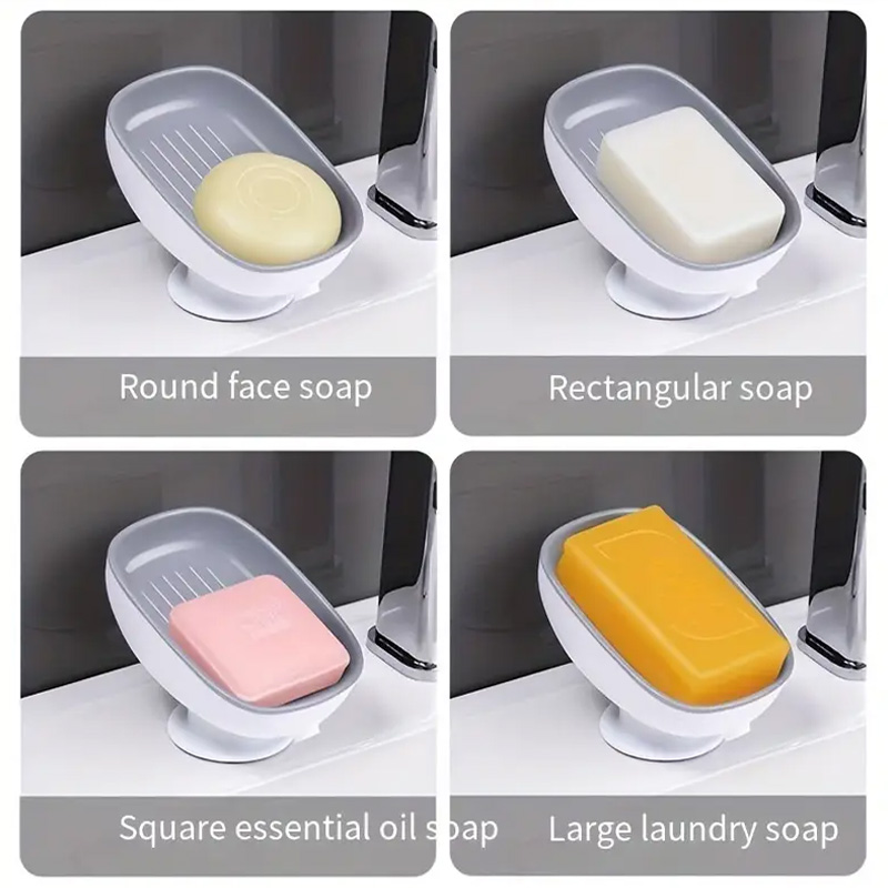 Suction Cup Soap Dish Drainabl - Kitchen Gadgets Luxury 评论和价格