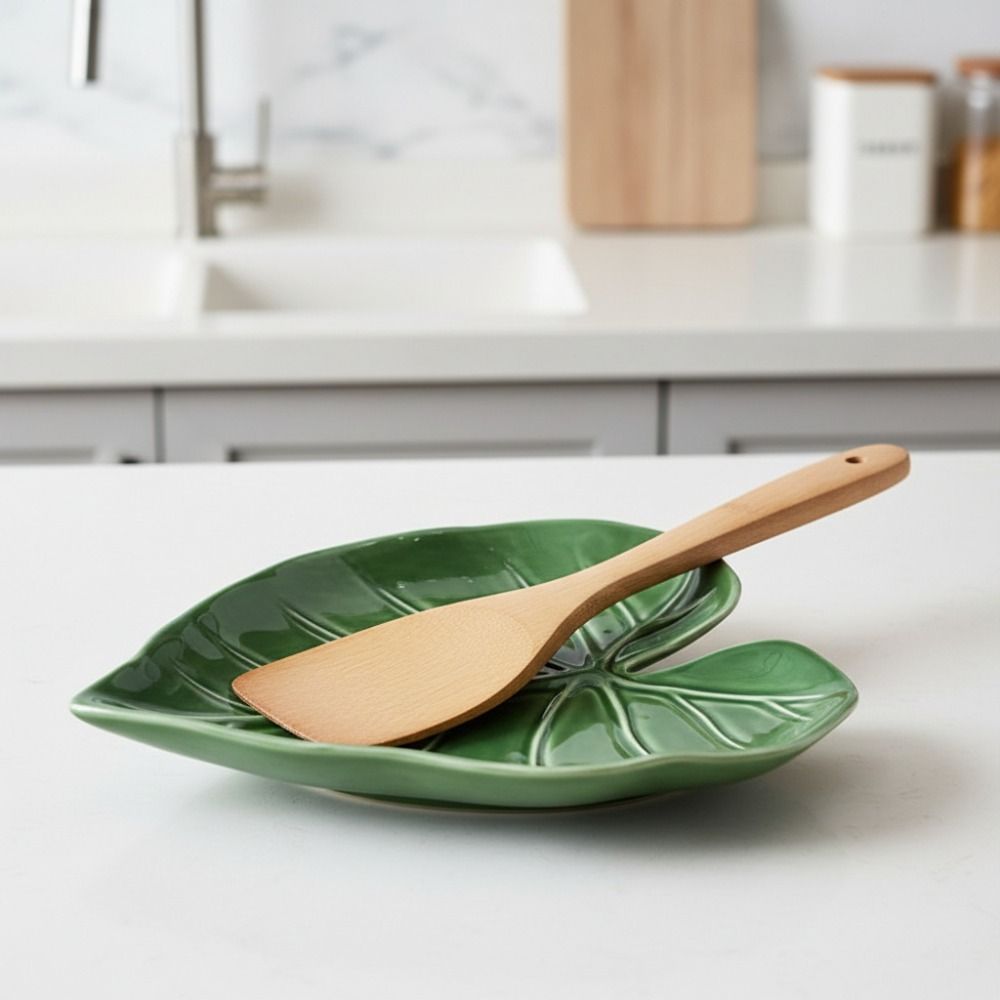 Kitchen Gadget Ceramic Leaf Sp - Kitchen Gadgets Green 评论和价格