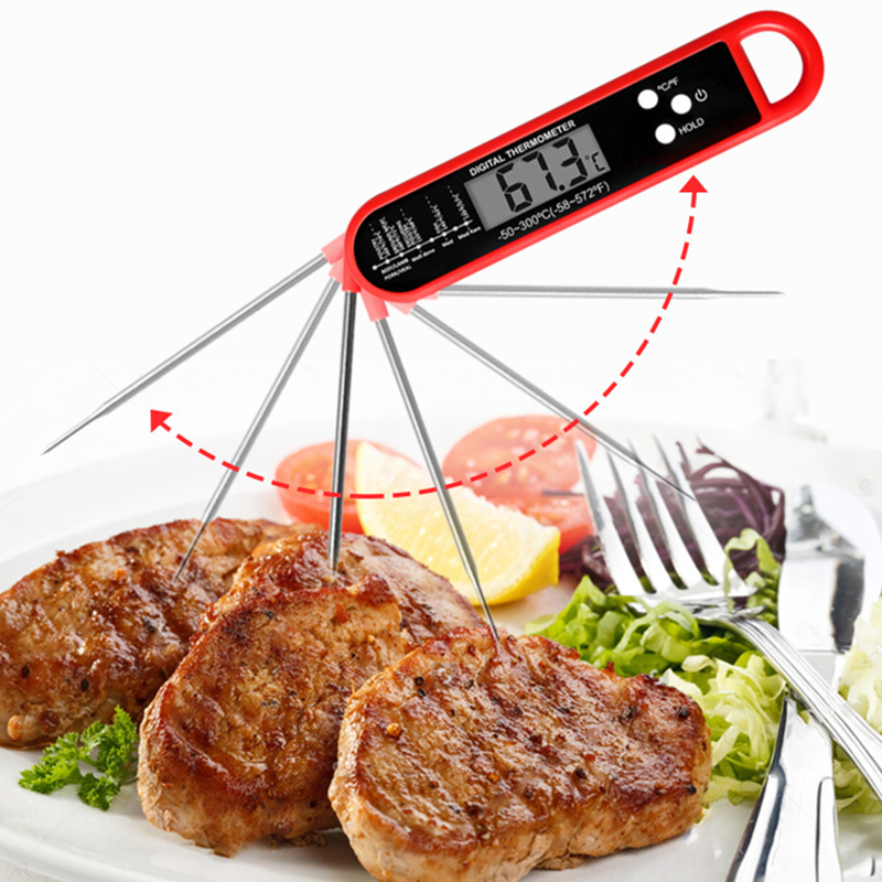 Foldable Meat Thermometer Digi - Meat Thermometer 评论和价格