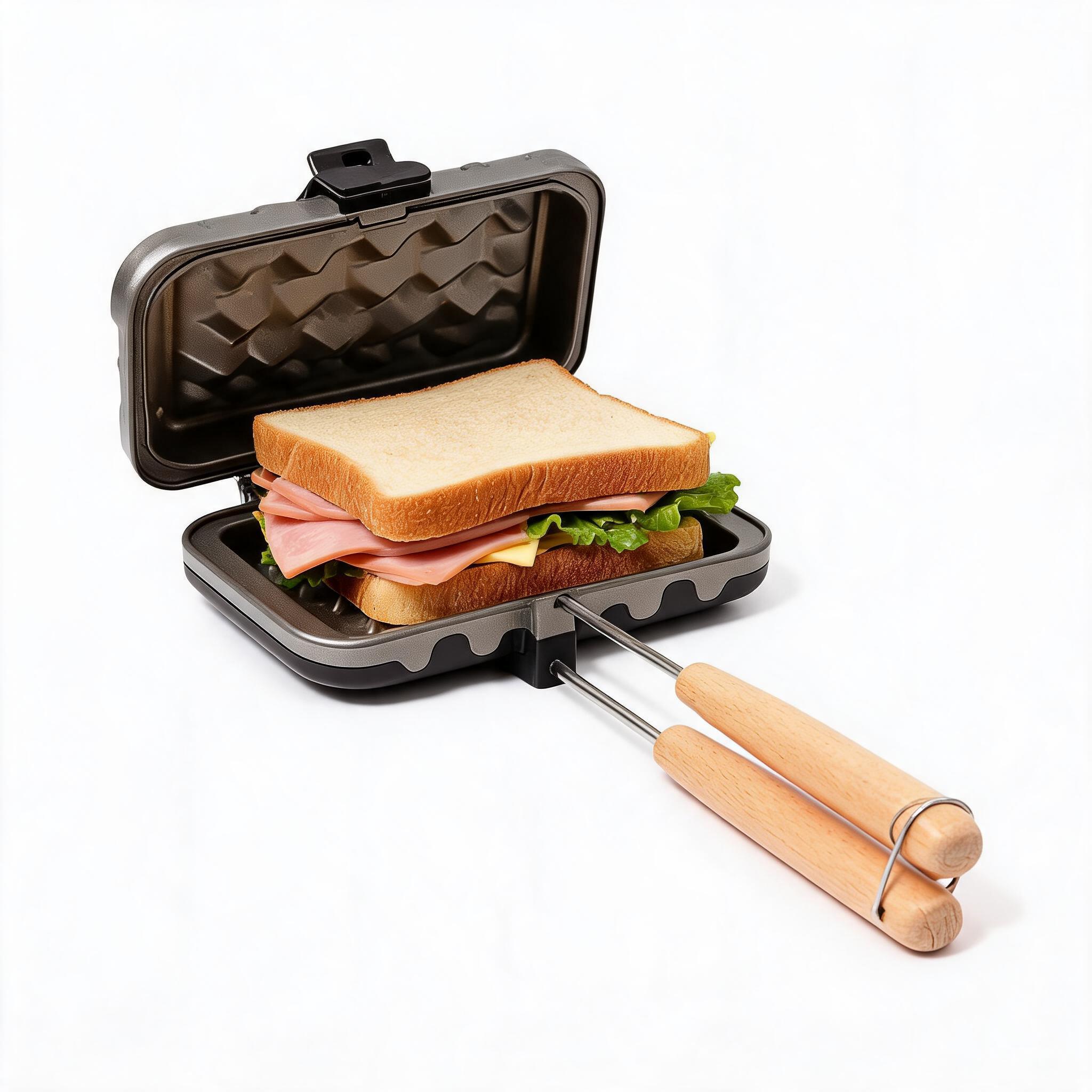 Sandwich Maker with Wooden Han - Breakfast Sandwich Maker 评论和价格