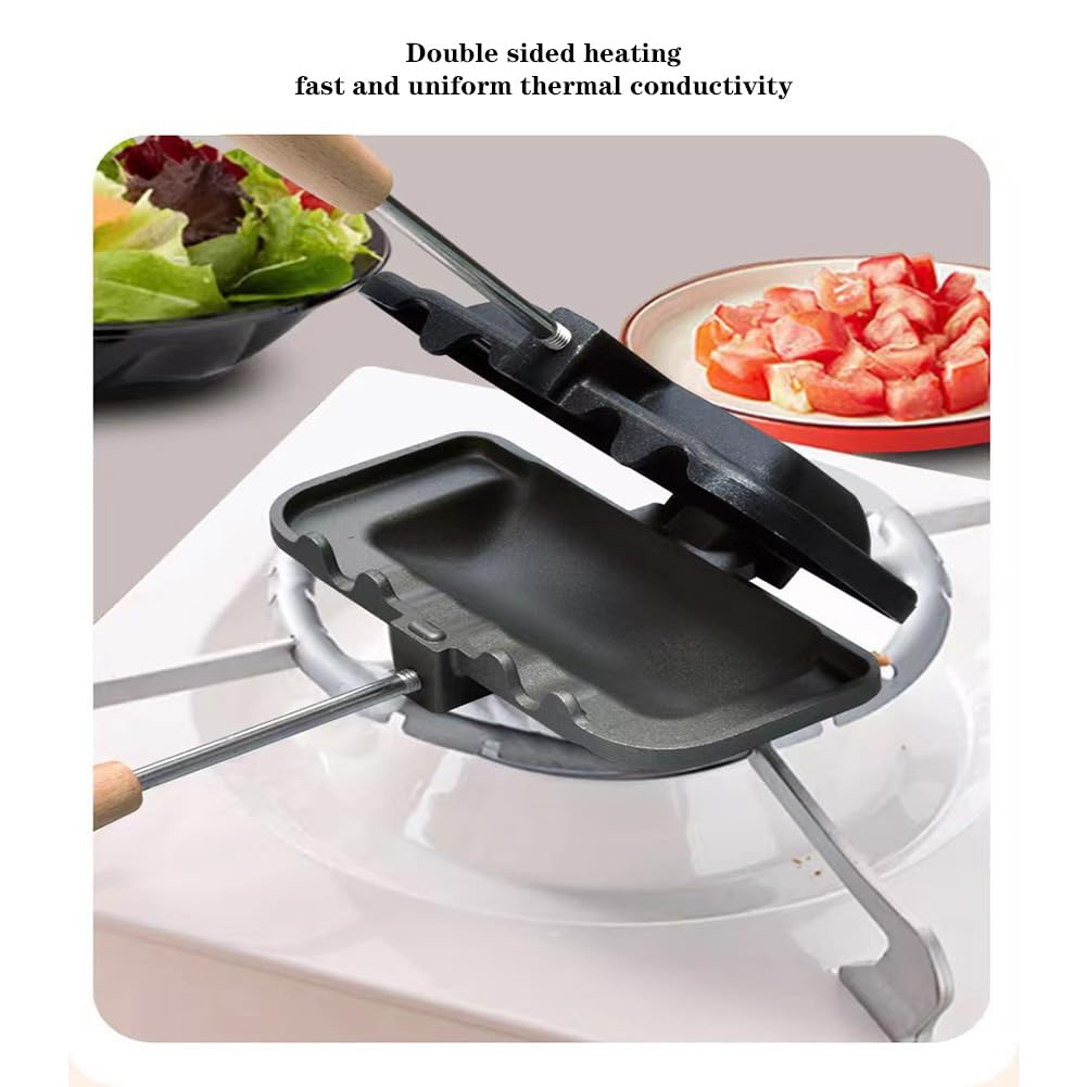 Sandwich Maker with Wooden Han - Breakfast Sandwich Maker 评论和价格