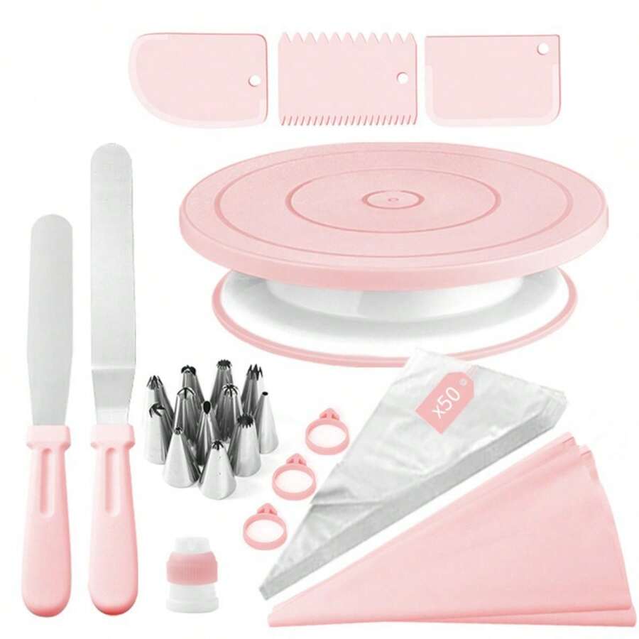 74pcs Pink & Green Cake Turnta - Kitchen Gadgets Green 评论和价格