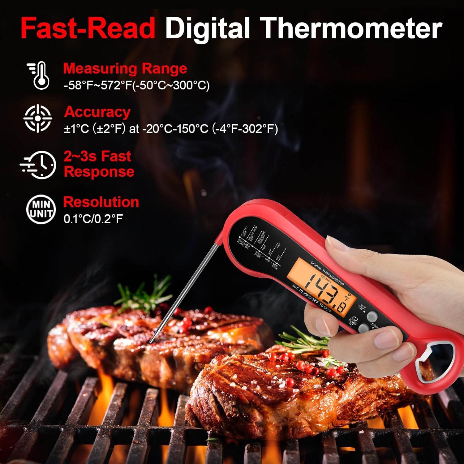 Professional Digital Meat Ther - Meat Thermometer 评论和价格