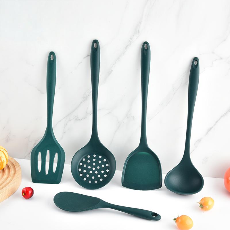 5Pcs Food Grade Silicone Kitch - Kitchen Gadgets Green 评论和价格
