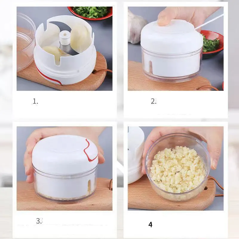 Plastic Garlic Crusher Press V - Kitchen Gadgets Peeler 评论和价格