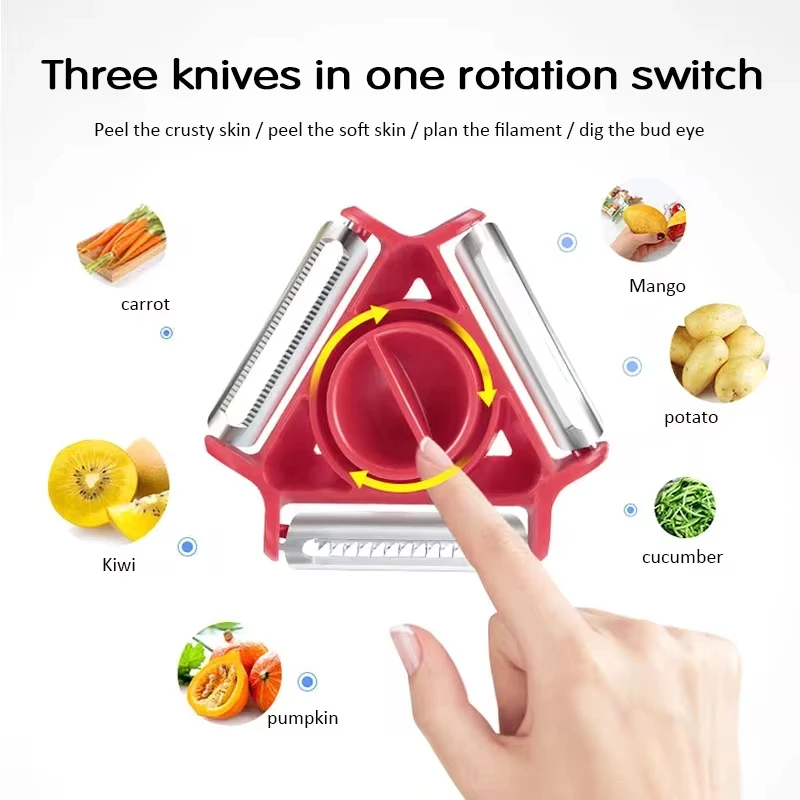 1PC Trio Peeler Set Vegetable  - Kitchen Gadgets Peeler 评论和价格
