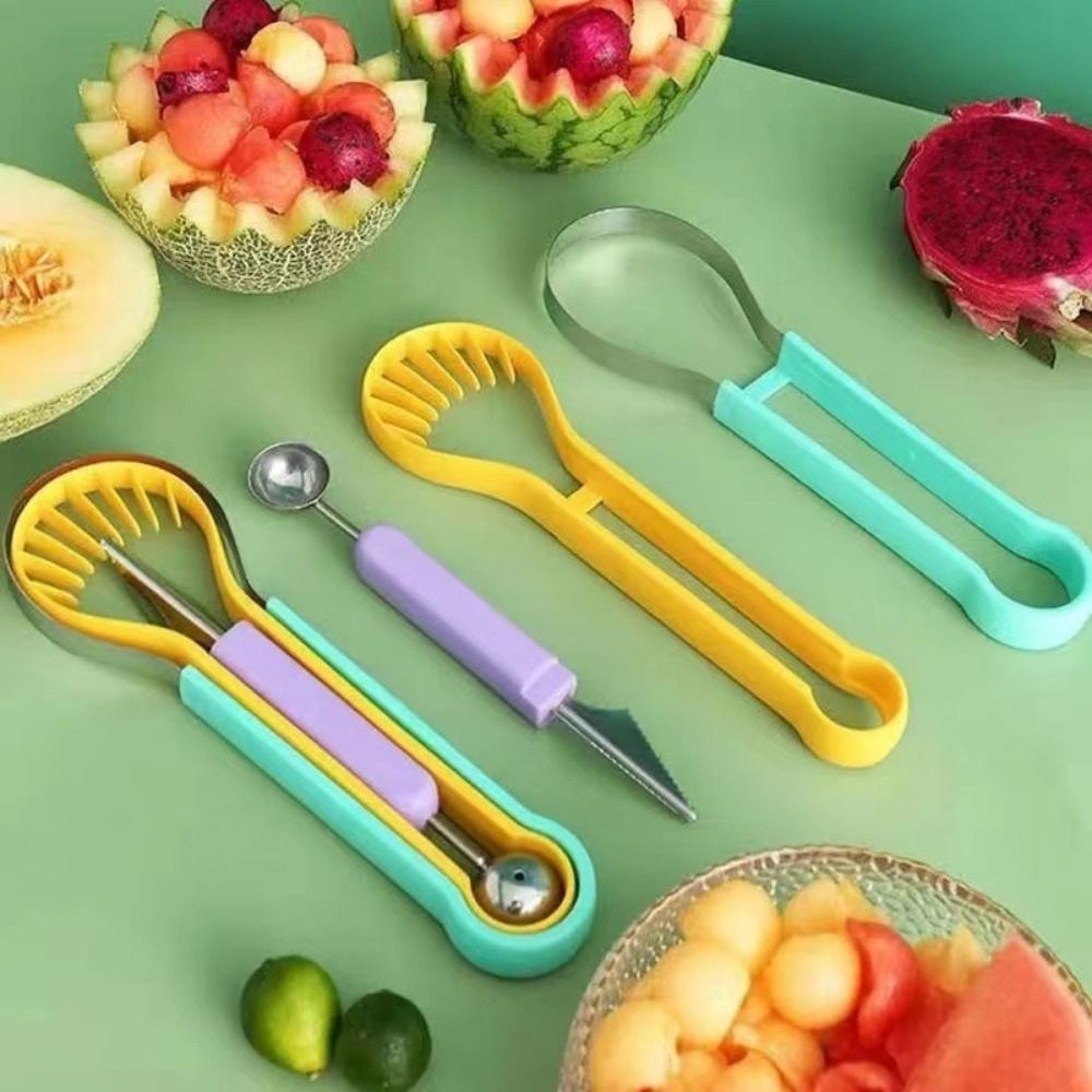 3 in 1 Melon Scoops Double-Hea - Kitchen Gadgets Peeler 评论和价格