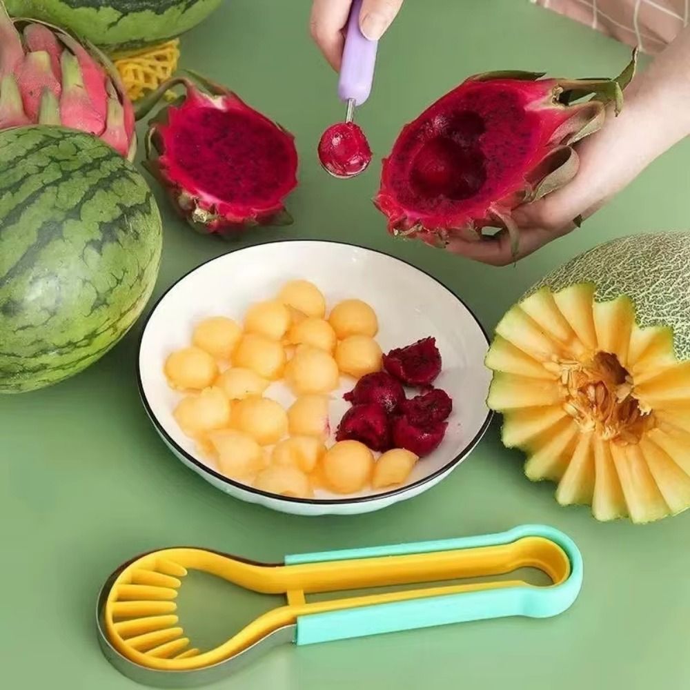 3 in 1 Melon Scoops Double-Hea - Kitchen Gadgets Peeler 评论和价格