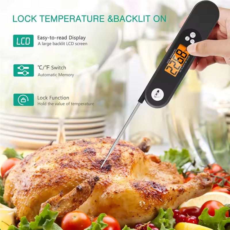 Digital BBQ Food Thermometer K - Meat Thermometer 评论和价格