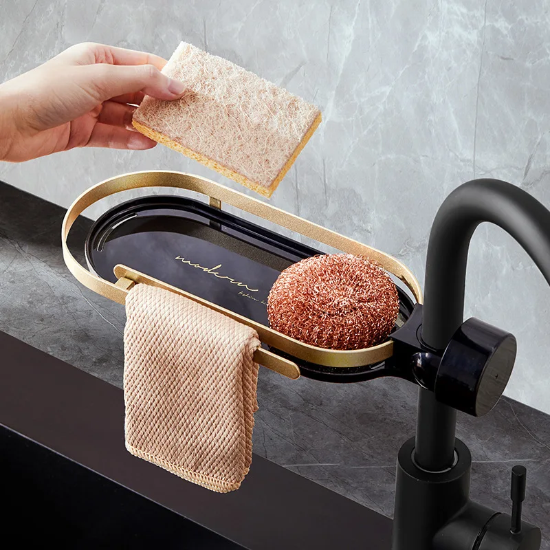 Light Luxury Faucet Storage Ra - Kitchen Gadgets Luxury 评论和价格