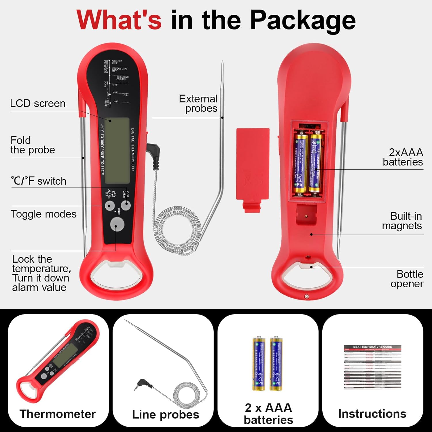 Professional Digital Meat Ther - Meat Thermometer 评论和价格
